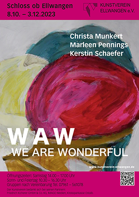 Plakat Ausstellung WAW - We are wonderful
