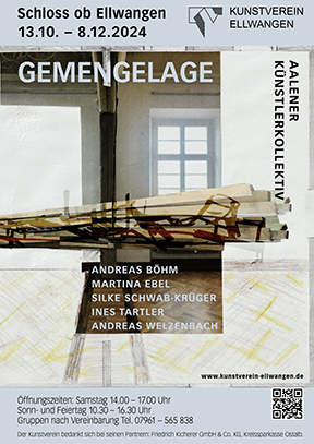 Ausstellungsplakat GEMENGELAGE - Aalener Knstlerkollektiv